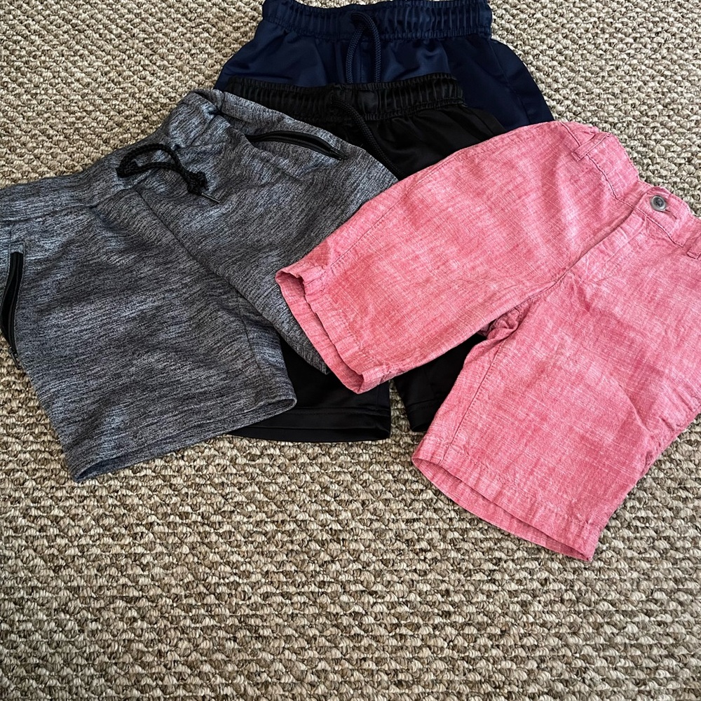 Children's Place Boys Assorted Shorts Set - Gray, Black, Blue, Pink Size 5-6